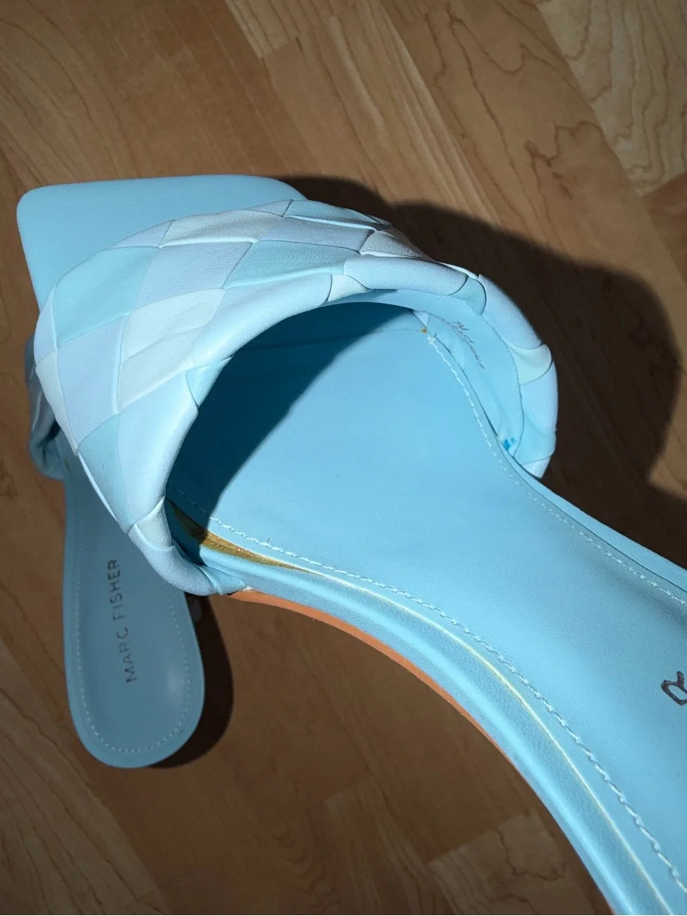 Marc Fisher Darasa Light Blue Heeled Sandal Size 7